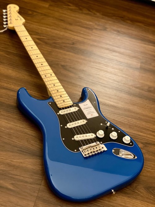 Fender Japan Hybrid II Stratocaster with Maple FB in Forest Blue